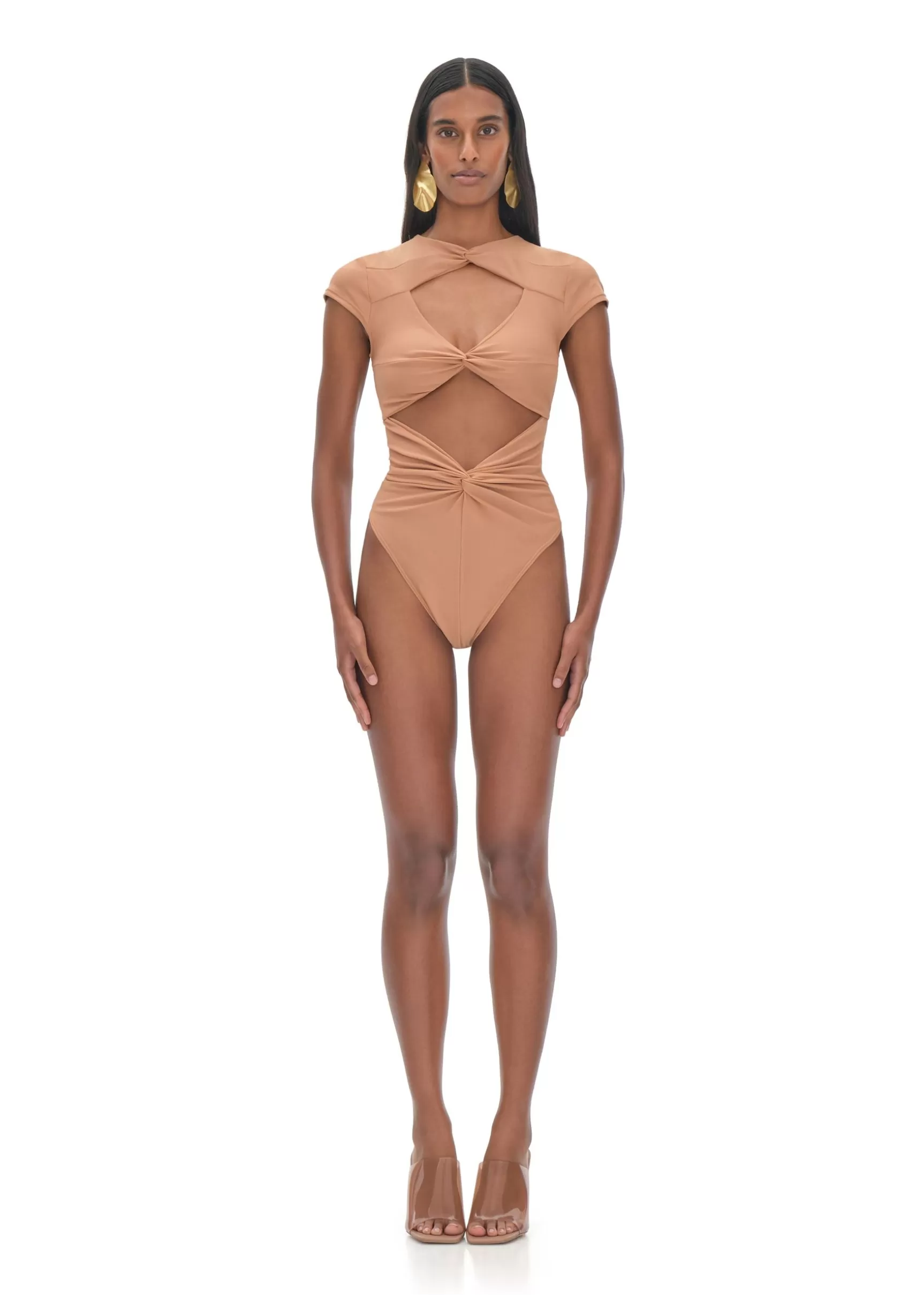 Best Sale Aluna Nude One Piece Swimsuit Women Swimwear