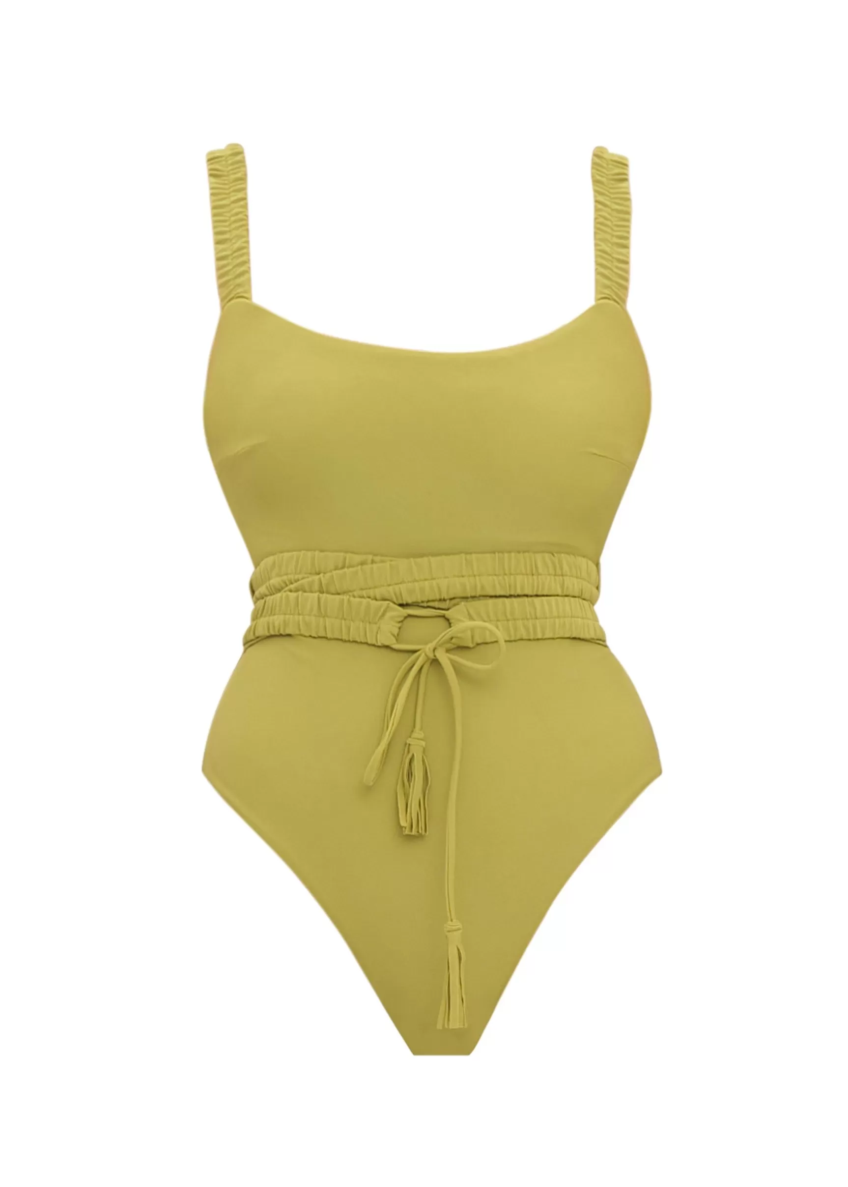 Fashion Antii One Piece Swimsuit-Wasabi Women Swimwear