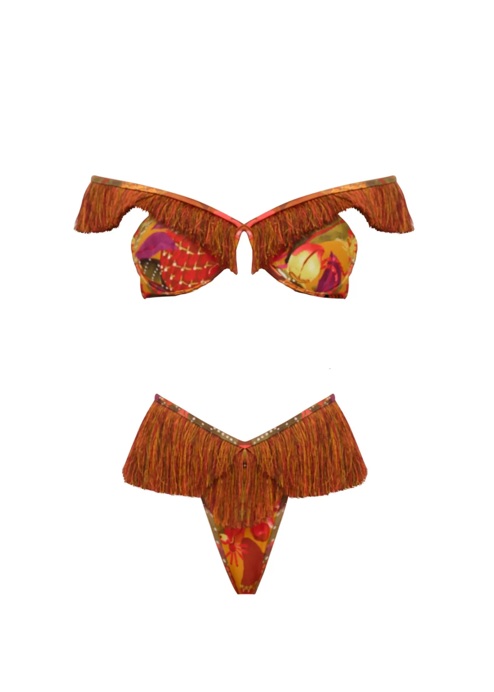 Hot Eyo Bikini-Kola Print Women Resortwear