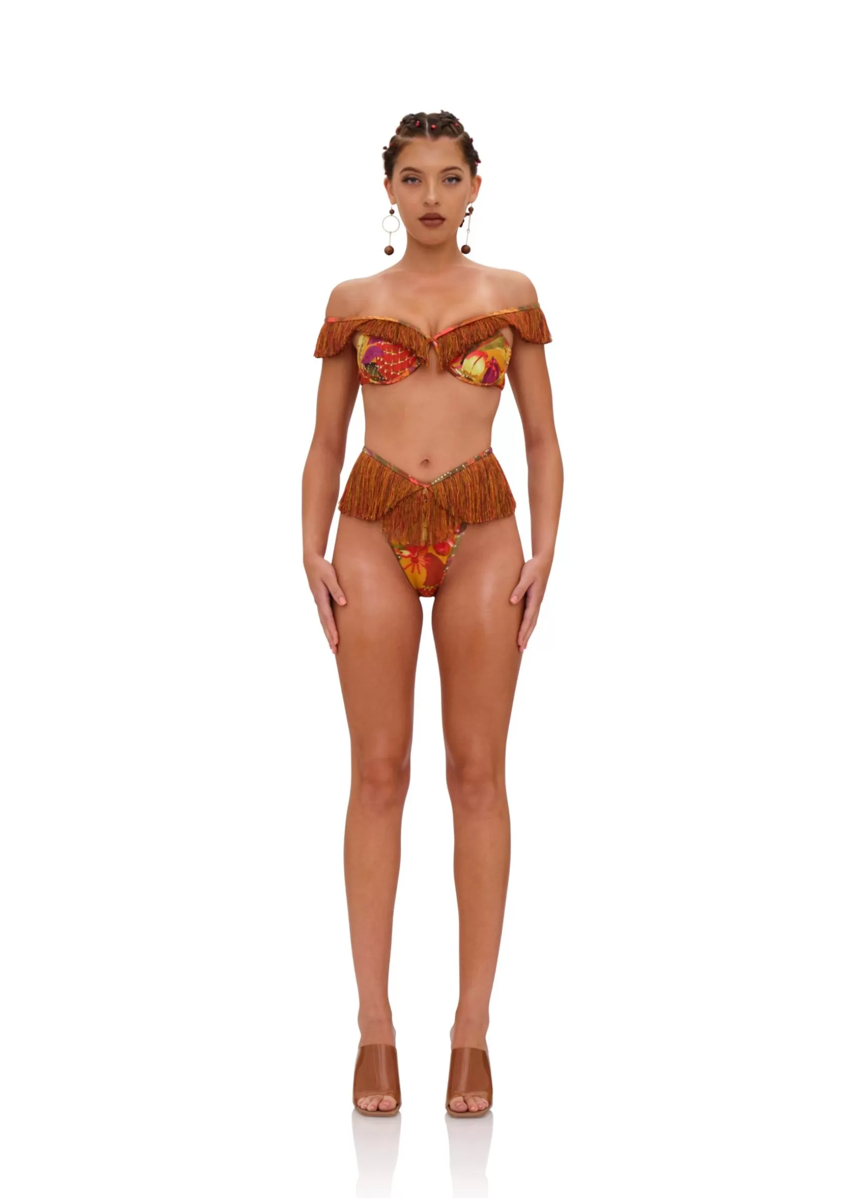 Hot Eyo Bikini-Kola Print Women Resortwear