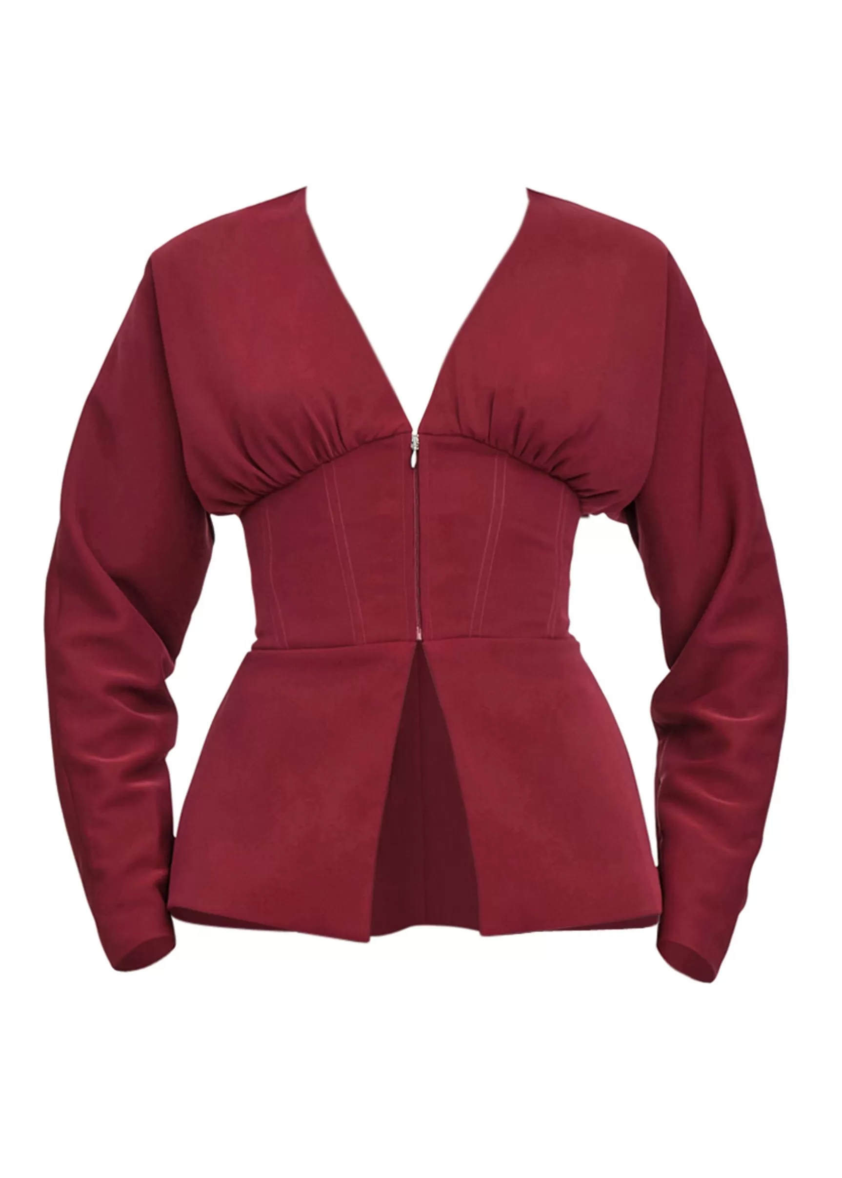 Best Gia Corset Blazer-Plum Women Tops