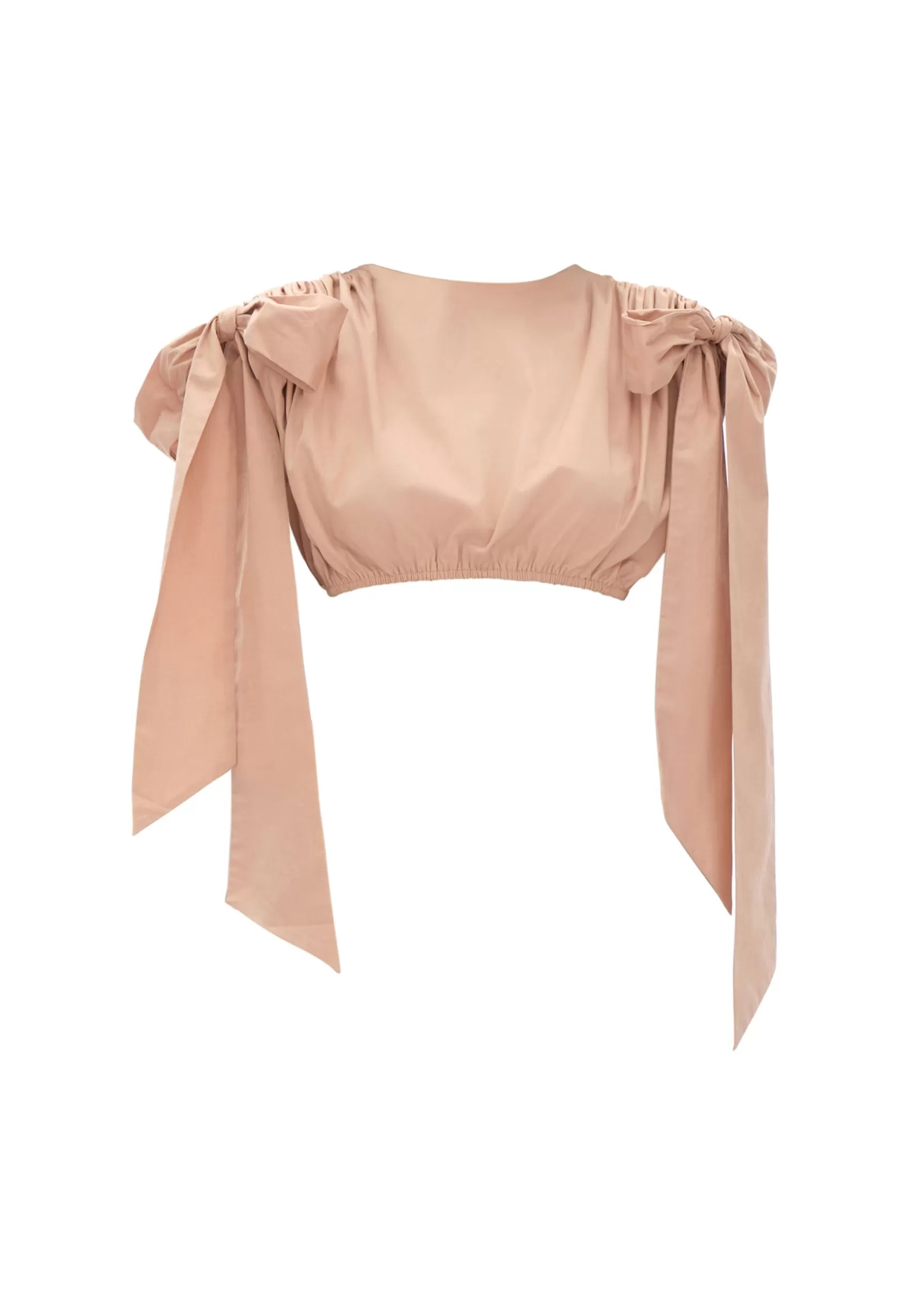 Cheap Halima Nude Cropped Top Women Tops