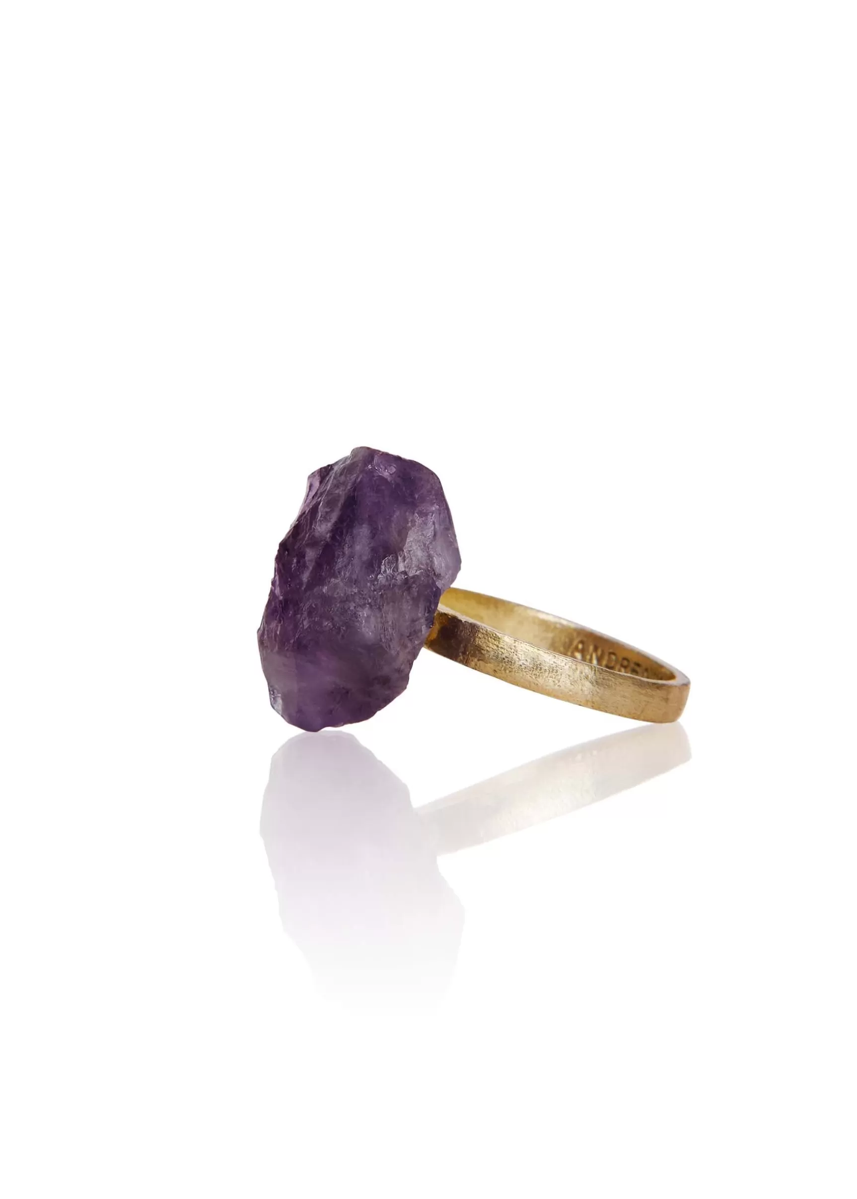 Cheap Karr Amethyst Gemstone Ring Women Accessories