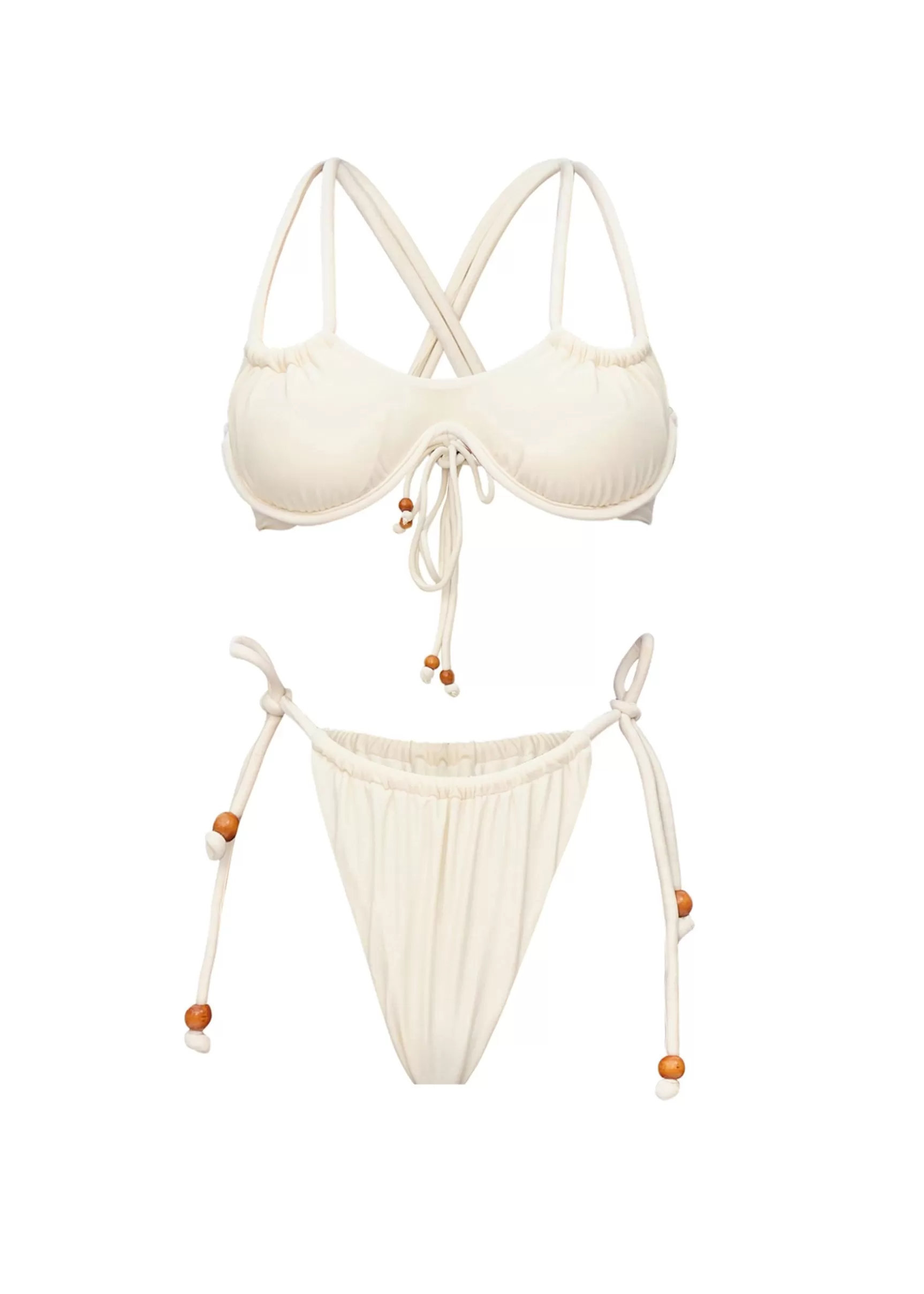 Hot Lani Bikini-Ivory Women Swimwear