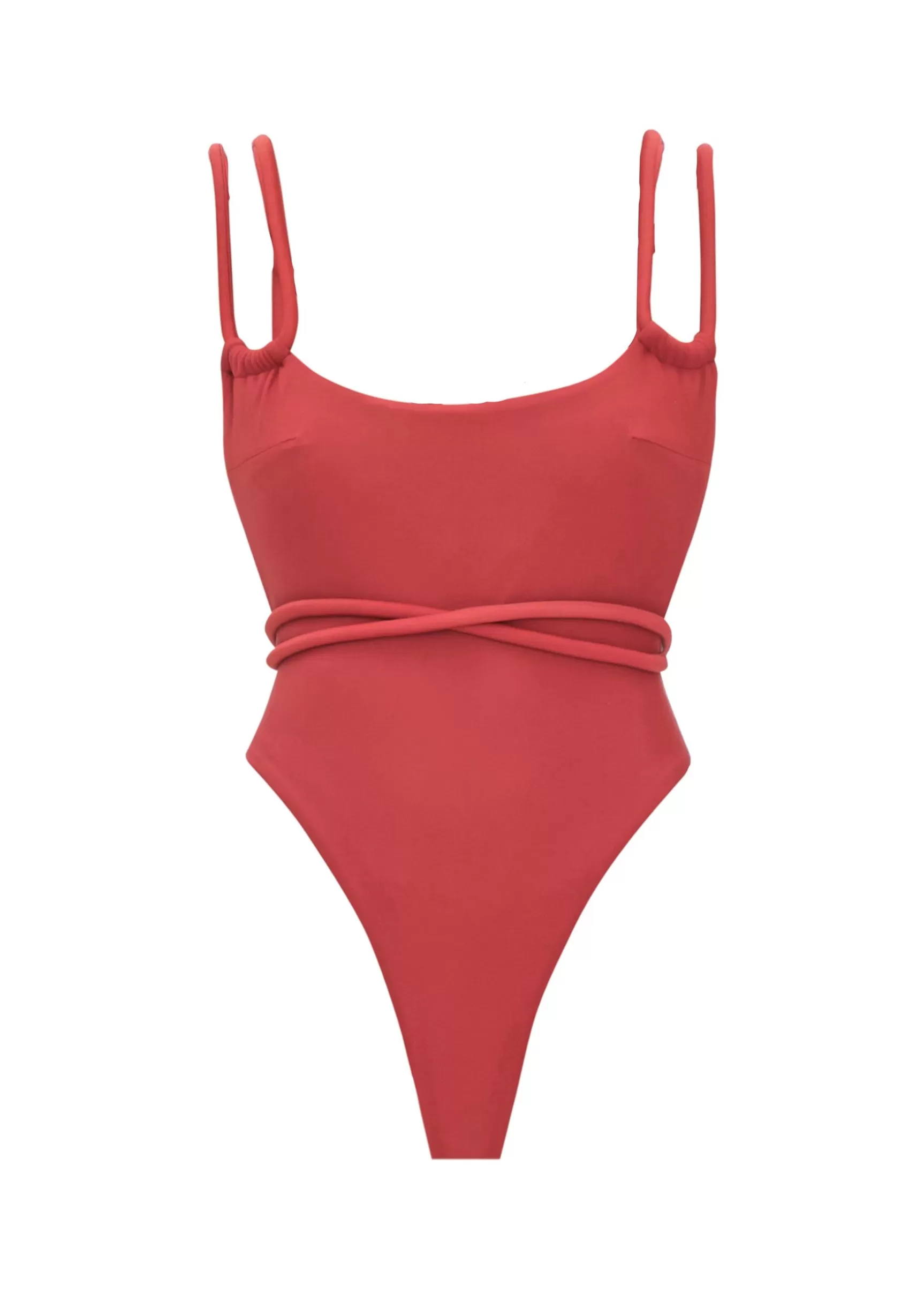 Store Lima Red One Piece Swimsuit Women Swimwear