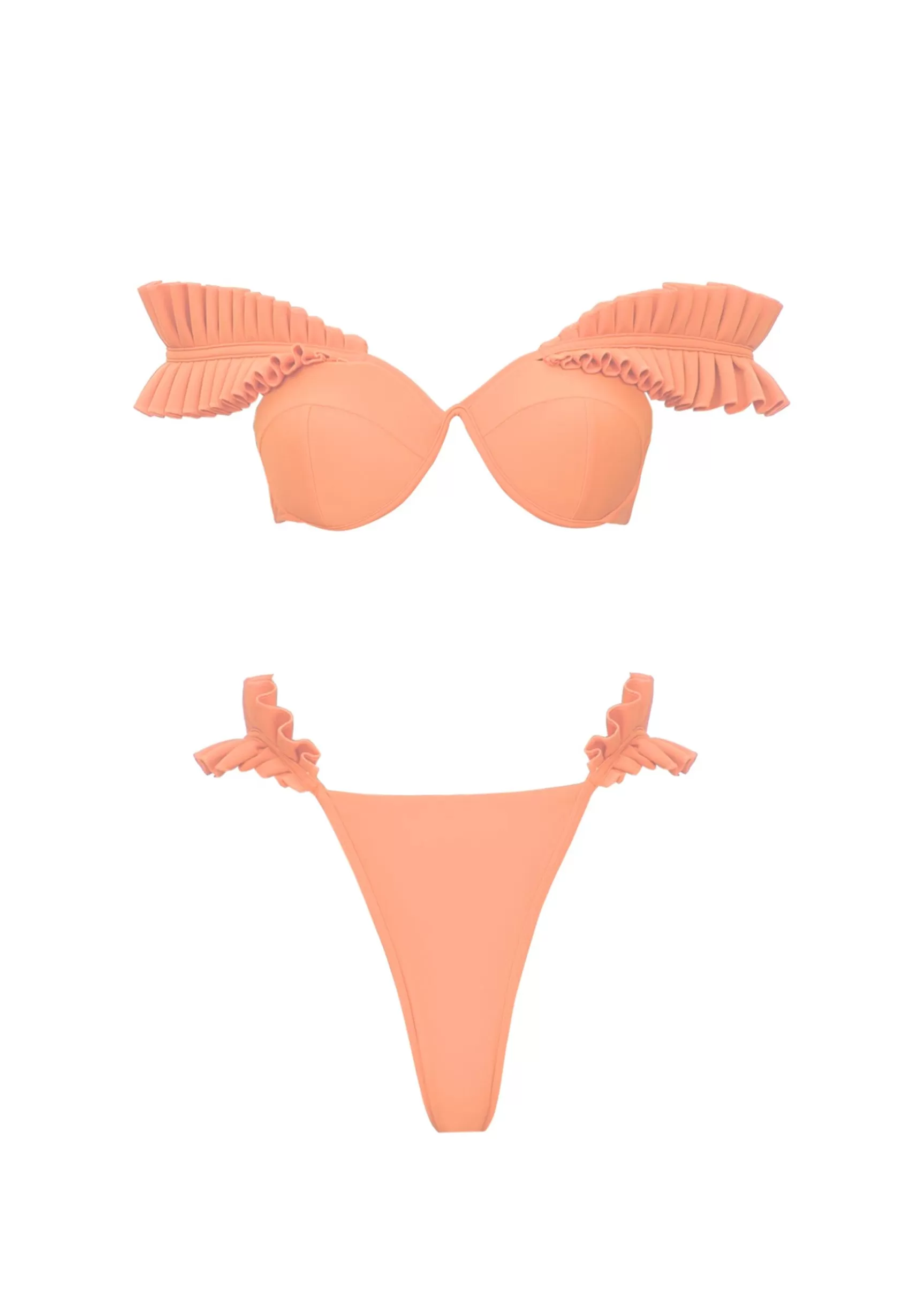 Cheap Mulan Bikini-Peach Women Resortwear