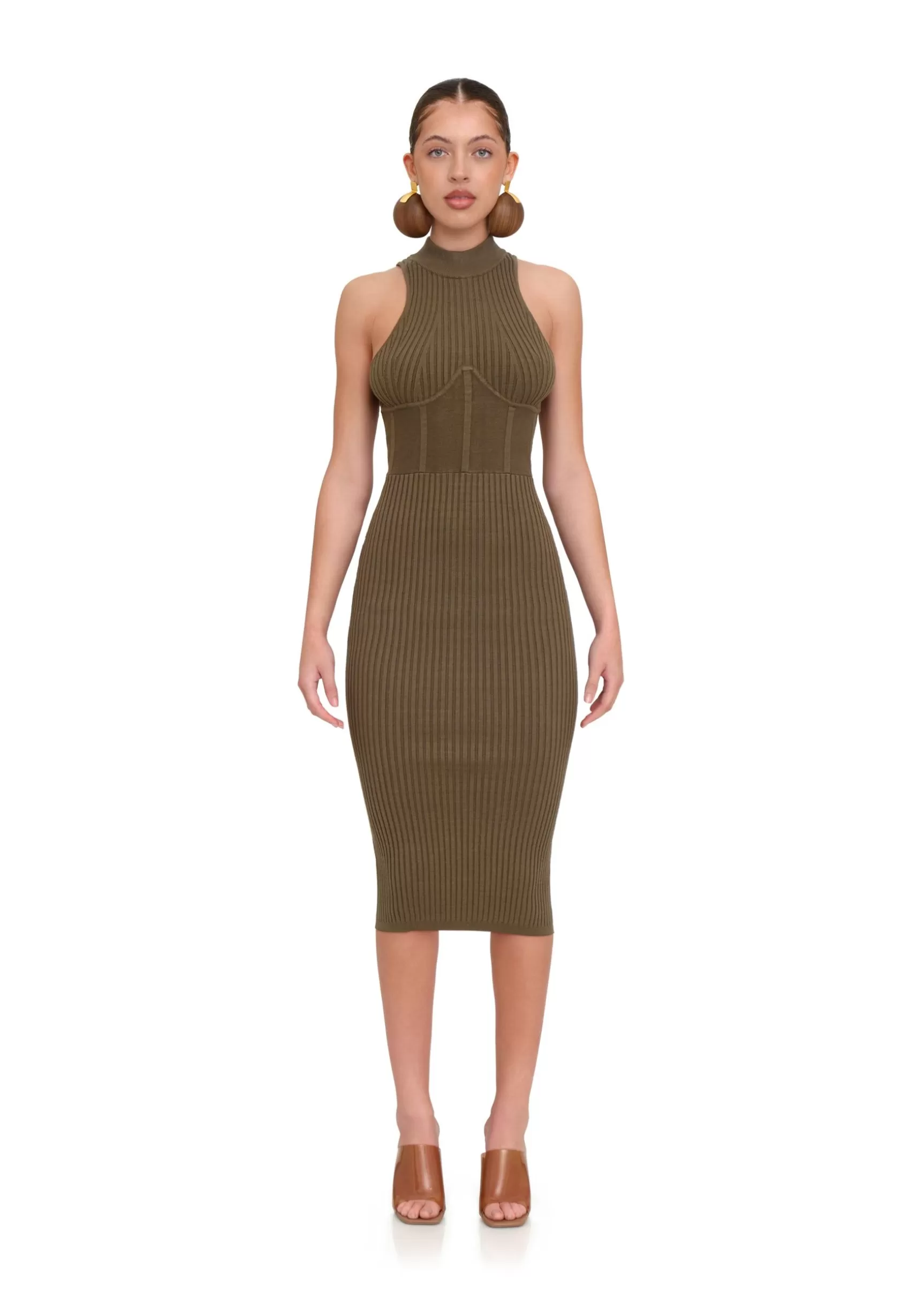 Cheap Nesi Jade Knit Midi Dress Women Knitwear