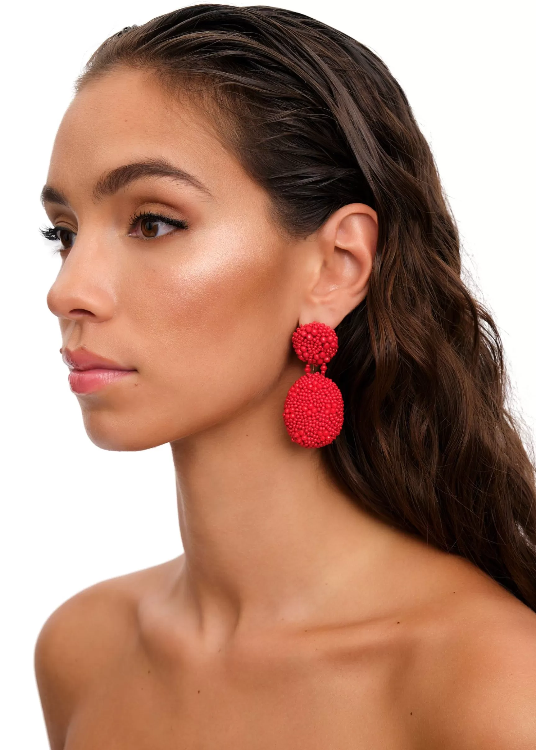 Outlet Odi Earring-Crimson Women Resortwear