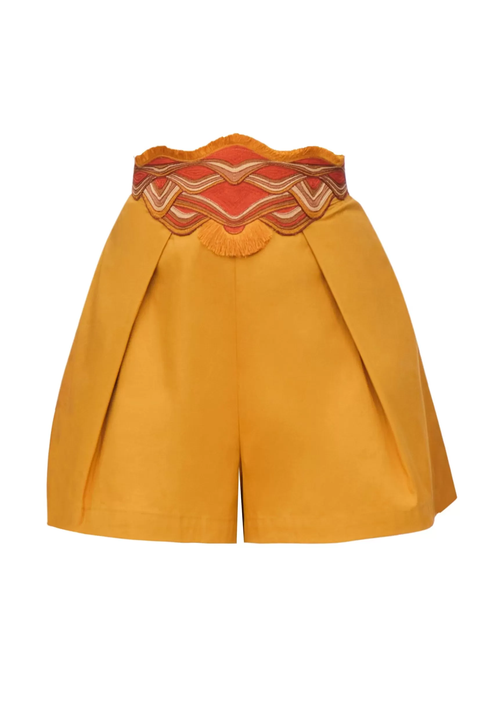 Store Olla Shorts-Mustard Women Shorts