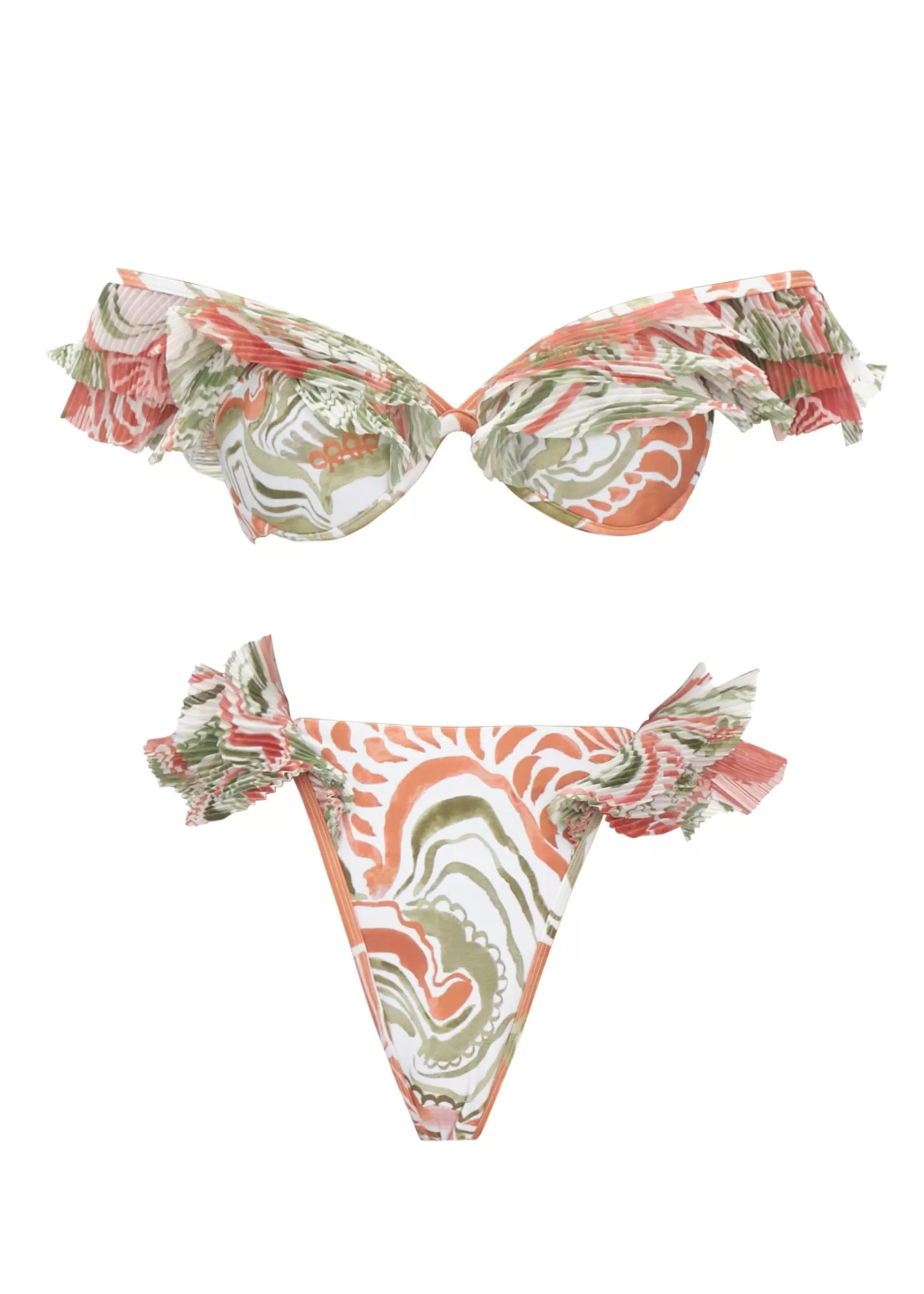 Online Salama Abstract Mushroom High Rise Bikini Women Resortwear