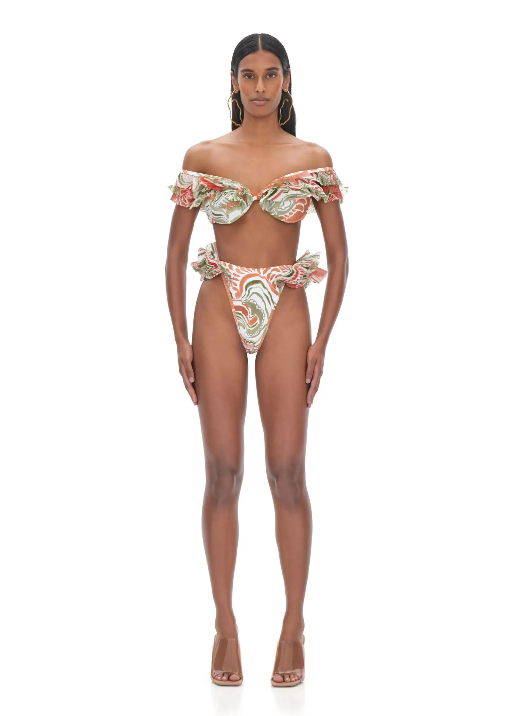 Store Salama Abstract Mushroom High Rise Bikini Women Swimwear