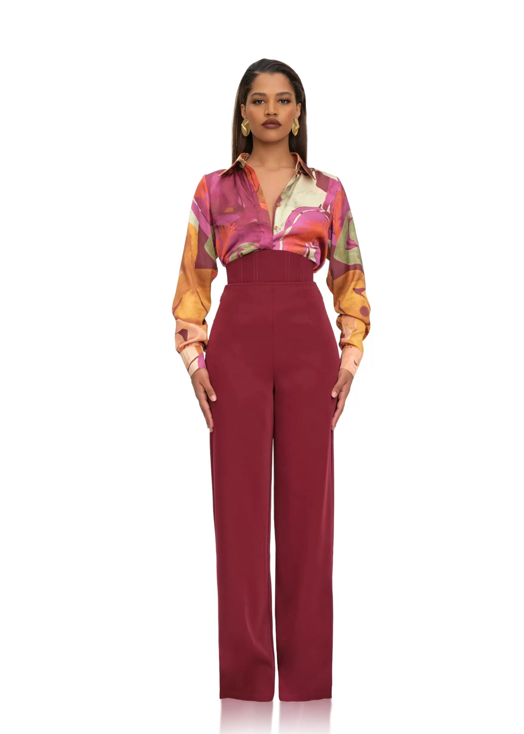 Outlet Sita Corset Pants-Plum Women Pants