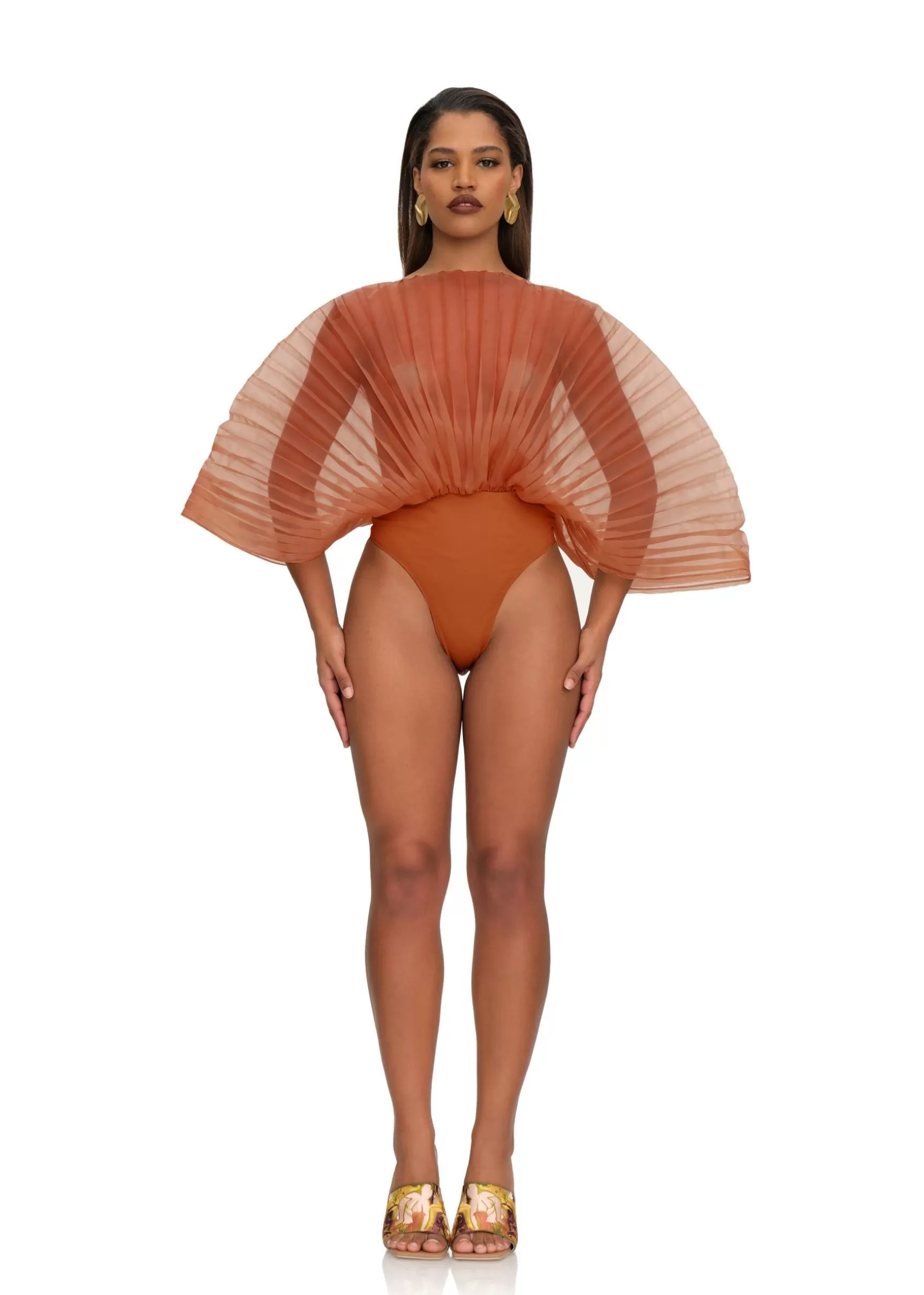 Sale Sombra Bodysuit-Rust Pomegranate Women Tops