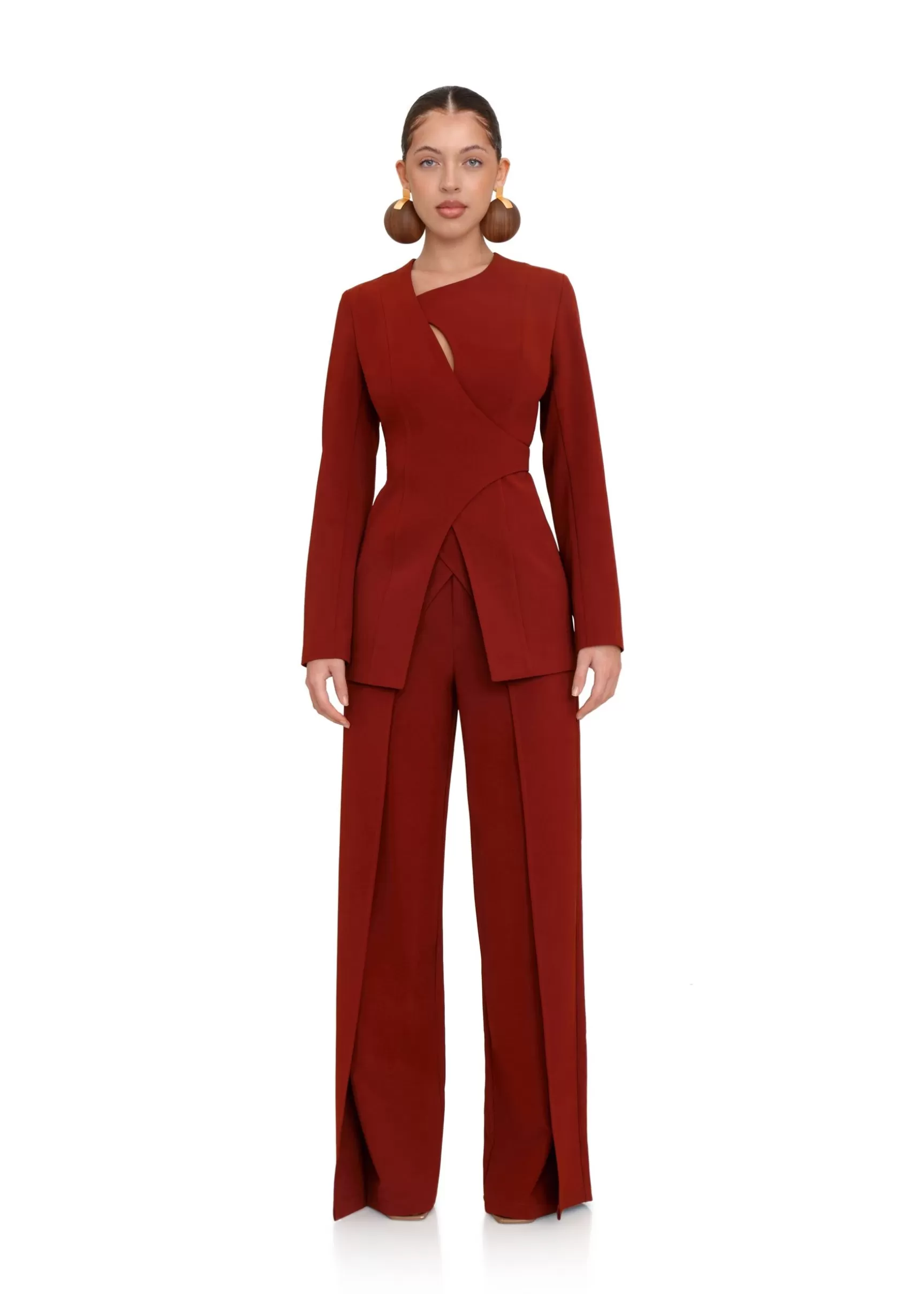 Outlet Vira Pomegranate Blazer Women Tops